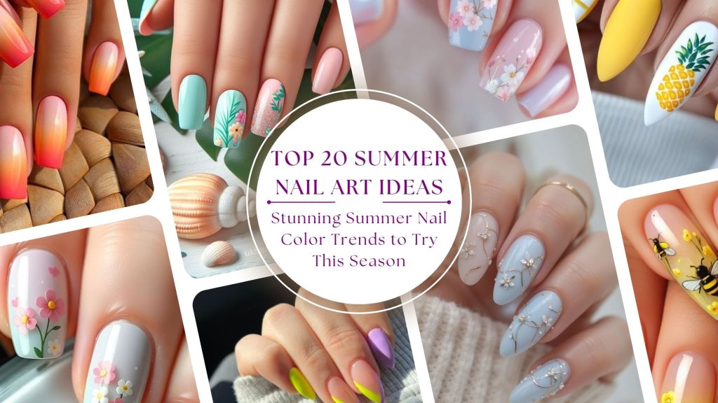 Top 20 Summer Nail Art Ideas: Stunning Summer Nail Color Trends to Try This Season